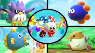 Kirby Star Allies - All DLC Characters (Marx, Gooey, Rick, Kine, Coo)