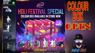 Colour Box open free fire  new event
