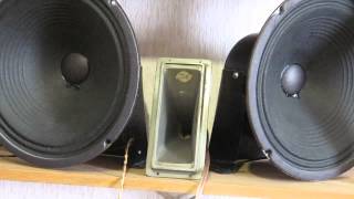 Jensen A12 field coil speakers  + Bell horn tweeter