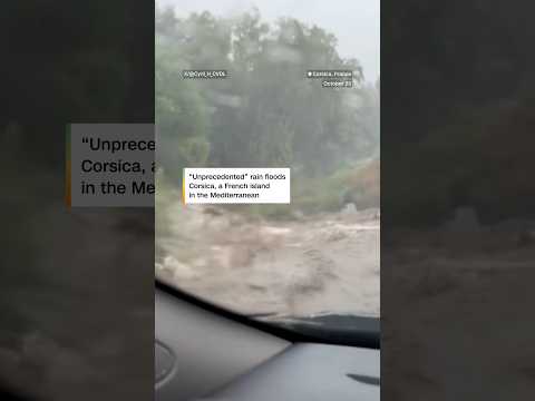 Violent storms drench Corsica and southern France
