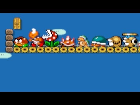 Bowser JR's airship door calatimy by O 2.0 - SUPER MARIO MAKER - NO COMMENTARY 1AV