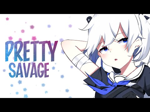 Nightcore - BLACKPINK \\ Pretty Savage (Lyrics)