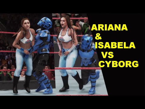 WWE 2K19 The Cyborg vs Ariana Grande & Isabela Morales - 2 on 1 Challenge
