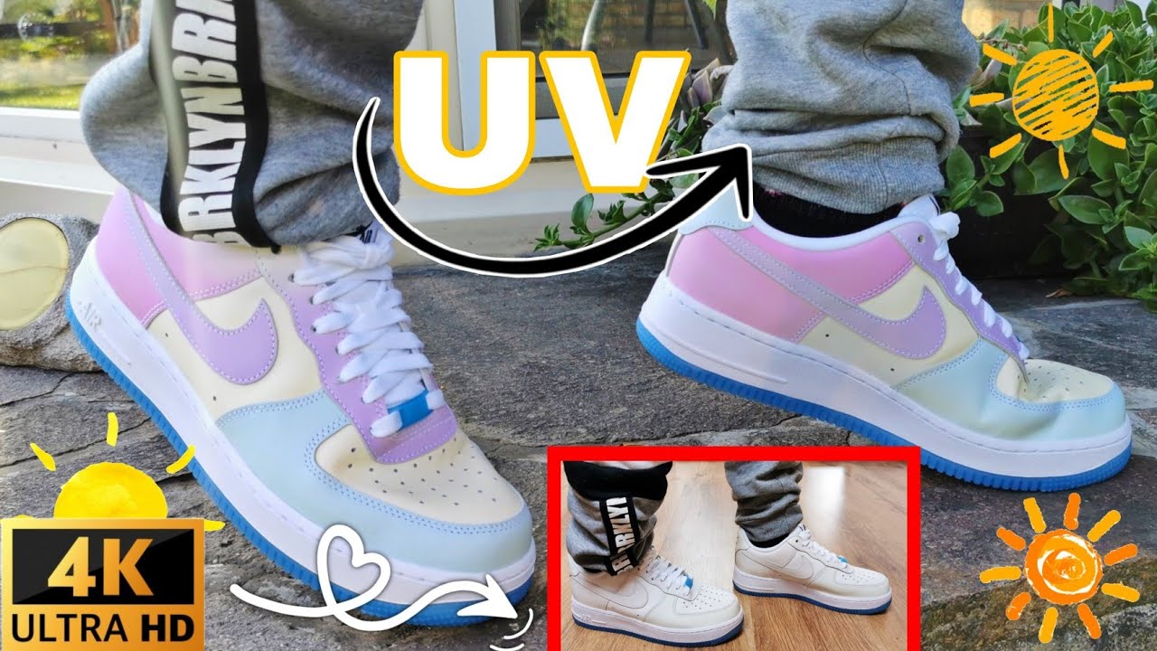 Nike Air Force​ 1​ UV Reactive🌞/ Unbox & ON FEET / EP.174