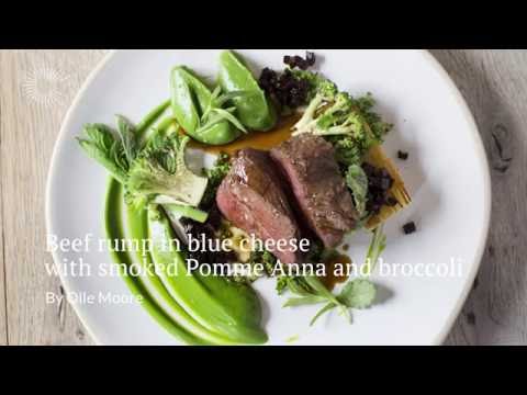 Ollie Moore Beef rump in blue cheese
