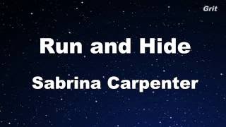 Run and Hide - Sabrina Carpenter Karaoke 【No Guide Melody】 Instrumental