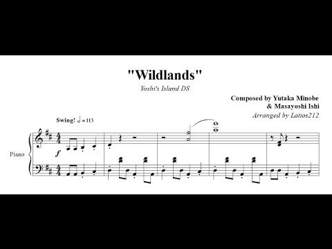 Yoshi's Island DS - Wildlands (Piano Sheet Music)