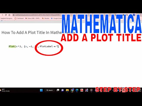 Mathematica Plot Title