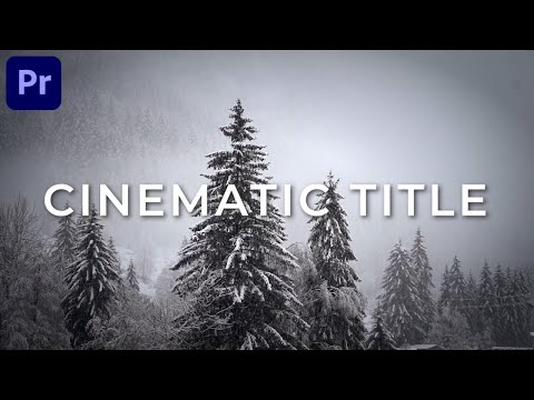 Create a Modern and Clean CINEMATIC Title in Premiere Pro | Moamen Tutorials