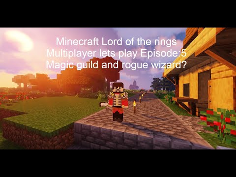 EPIC Minecraft LOTR Multiplayer: Magic Guild vs Rogue Wizard!