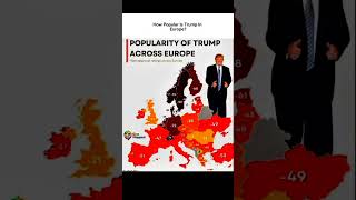 Trump’s Popularity Across Europe 🌍📊 | Country-by-Country Comparison #T