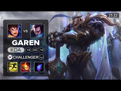 Garen vs Yasuo Top - EUW Challenger - Patch 25.22 Season 15
