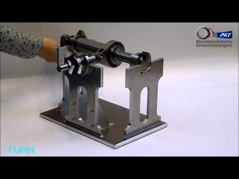 TUHH PKT Funktionsdemonstrator Stößel über einen Exzenter angetrieben