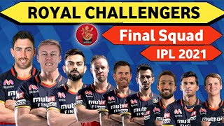 IPL 2021 - RCB Final Squad | Royal Challengers Bangalore