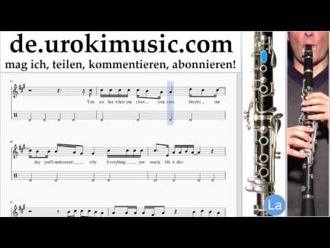 Klarinette Lernen Passenger Let Her Go Teil#2 Klarinettenunterricht Noten Schule Lied Lehrer Klasse