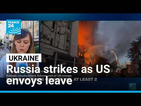 Russia pounds Kyiv after pause for visit of US envoys