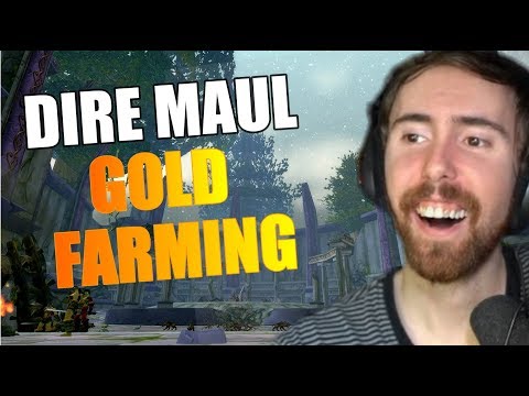 Asmongold Reacts To TOP 5 DIRE MAUL GOLD FARMS! - Punkrat
