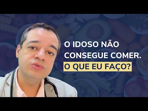 The elderly person is unable to eat. What should I do?