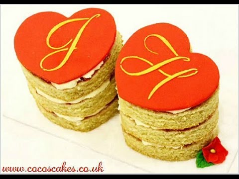 How To Make Mini Valentines Cakes Video (by Guest Blogger - Dhruti Patel of Coco's Cakes)