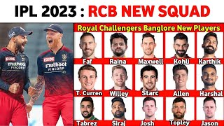 IPL 2023 Royal Challengers Banglore Squad | RCB All Retained & Realeased Players | Rcb 2023 Players