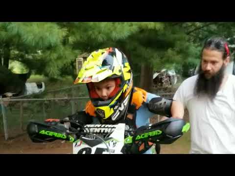 9 year old on KX450F first time.