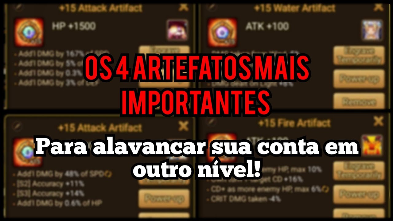 ARTEFATOS! OS 4 STATS MAIS IMPORTANTES para guardar e evoluir