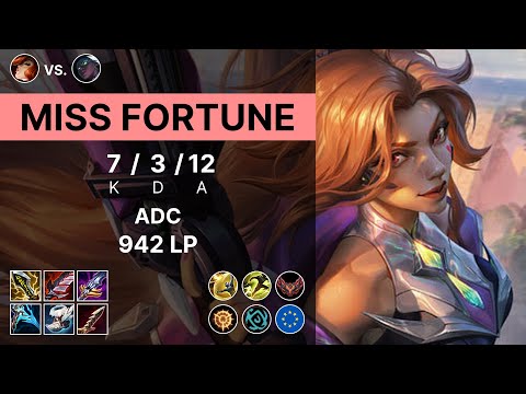 Miss Fortune Adc vs Senna - 942 LP Grandmaster - EUW 15.12