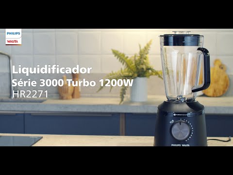 Video thumbnail of Liquidificador Philips Walita Turbo 1200W HR2271/90