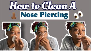 How To Clean A New Nose Piercing 👀