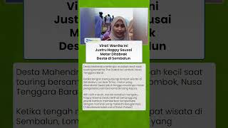 Viral! Wanita Ini Justru Happy Seusai Motor Miliknya Ditabrak Desta yang Sedang Touring di Sembalun