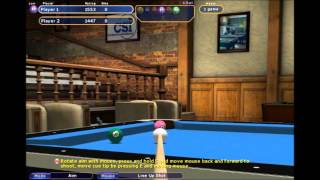 Virtual Pool 4 - 6 Ball Gameplay - Selection of Break & Runs + Carom Shot