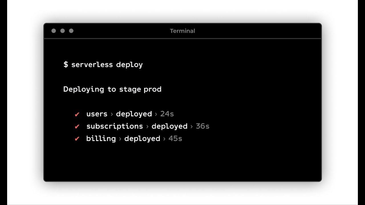 Introducing multi-service deployments via Serverless Framework Compose