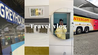 #travelvlog | bus travel, preparations, bus experience| South African YouTuber