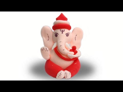 Ganpati Bappa Moriya craft idea. Ganesh ji craft making. घर में गणेश जी कैसे बनायें।