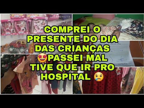 #rumo20k COMPREI O PRESENTE DO DIA DAS CRIANÇAS 🤩PASSEI MAL TIVE QUE PRO HOSPITAL 😢||mae solo