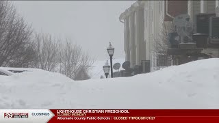 Snow and sleet linger as slick conditions continue across Charlottesville area