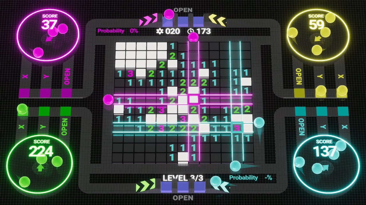 Minesweeper Battle - Marble Race 3D