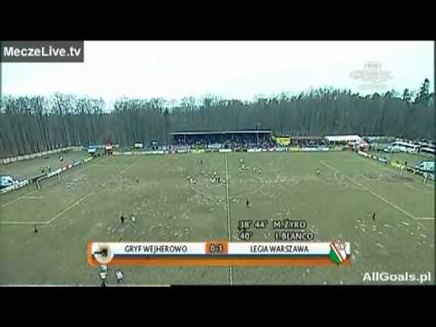 Skrót meczu Gryf Wejherowo - Legia Warszawa ( Puchar Polski 13-03-2012 )