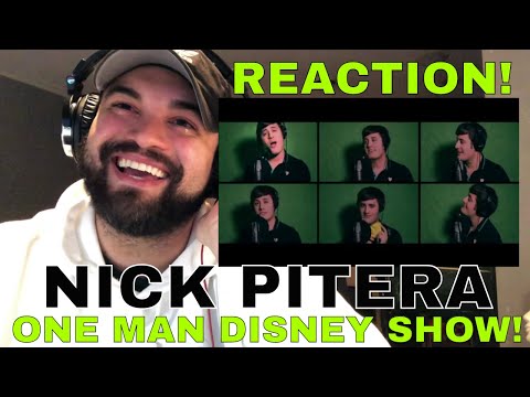"One Man Disney Movie" Nick Pitera  Disney Medley REACTION!