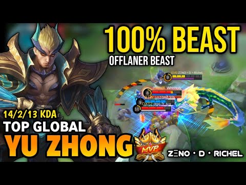 YU ZHONG BEST BUILD 2022 | TOP GLOBAL YU ZHONG GAMEPLAY | MOBILE LEGENDS✓