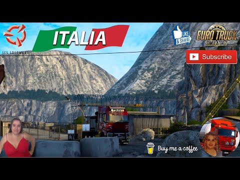 Euro Truck Simulator 2 (1.47) Delivery Carrara to Firenze Italy Map Project by MATT17 + DLC's & Mods