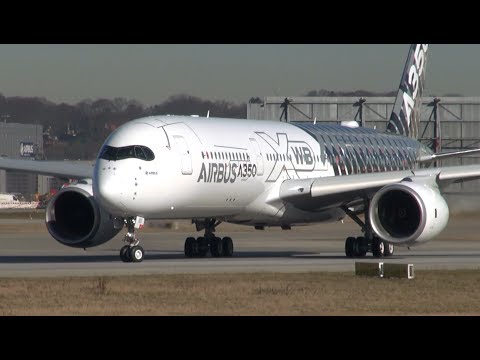 Spectacular Airbus A350 Carbon Livery | First Passenger Testflight at Hamburg Finkenwerder