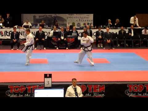 ITF World Cup Brighton 2012 - Finland vs Argentina - Mens 3rd dan pattern finals