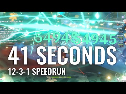 DPS Kazuha clearing 12-3-1 in 41 seconds