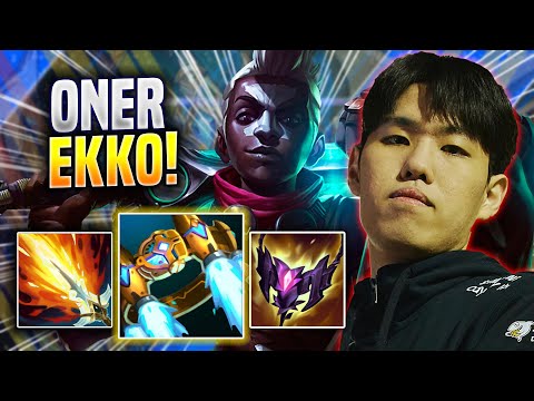 ONER IS A MONSTER WITH EKKO! - T1 Oner Plays Ekko JUNGLE vs Rumble! | Preseason 2023