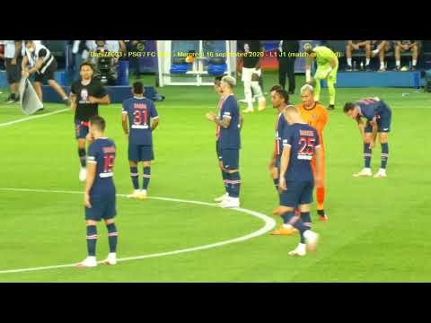 PSG / FC Metz 16.09.2020 : 1-0 (L1 J1) 3/3 : Entrée des équipes