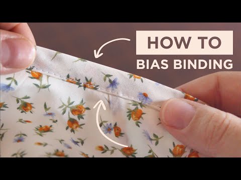 HOW TO Make and Apply Bias Tape for Finishing Raw Edges | Beginner Techniques