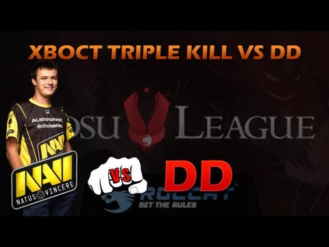 DotA 2 - GosuLeague V - XBOCT Triple kill vs DD