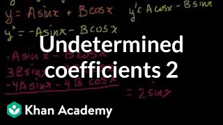 Undetermined Coefficients 2
