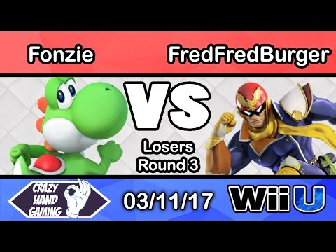 MFDGA 9 - Fonzie (Yoshi) vs CHG | FredFredBurger (Captain Falcon) Losers Round 3 - Smash Wii U